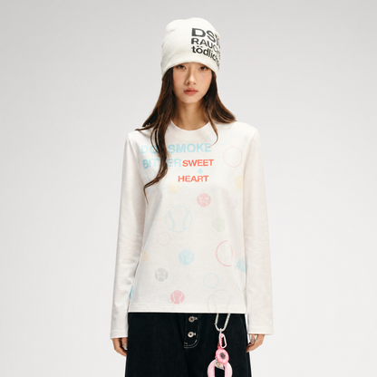 Sorona Polka-Dot Long-Sleeve T-Shirt