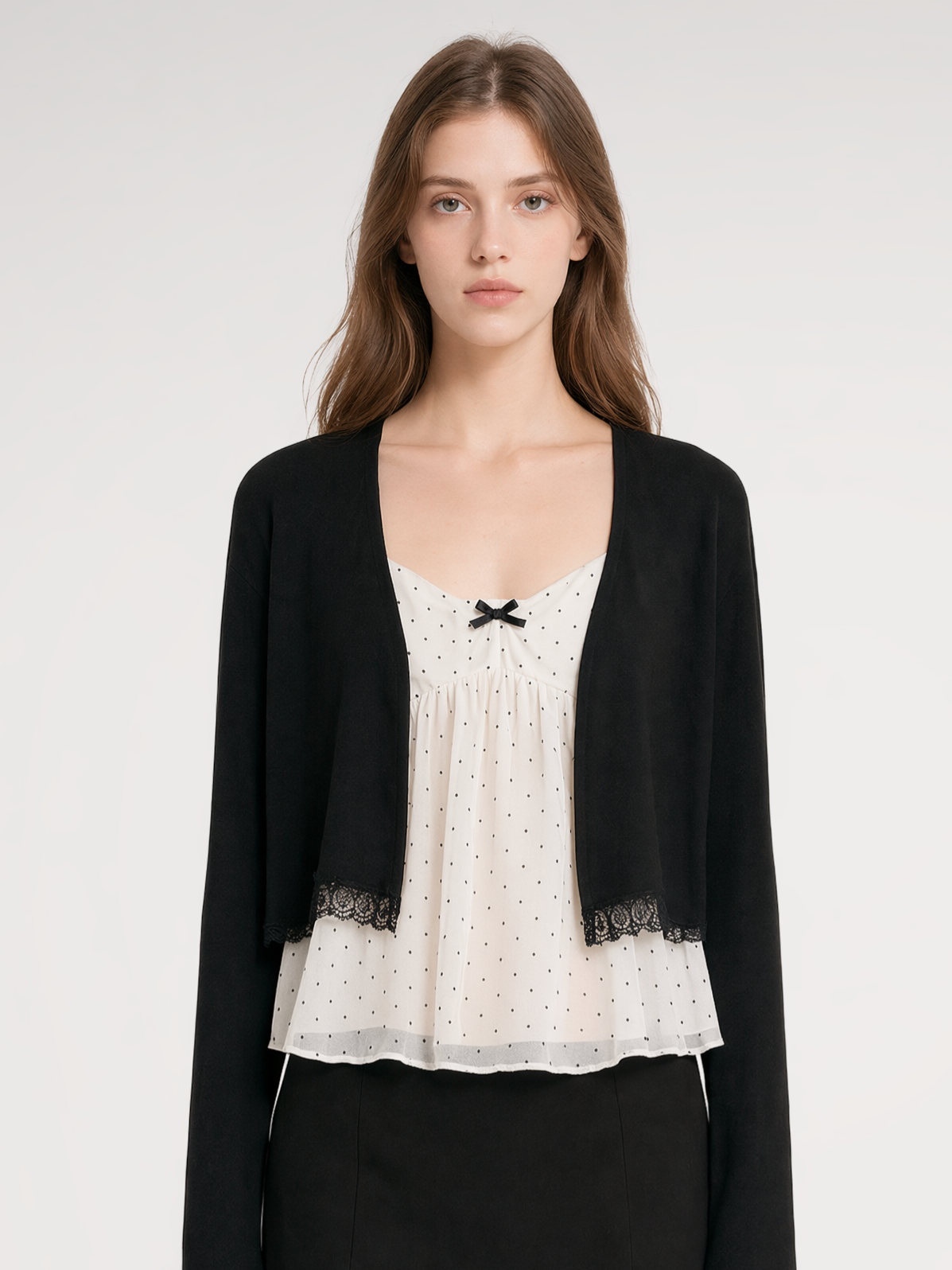 Lace Trim Cardigan