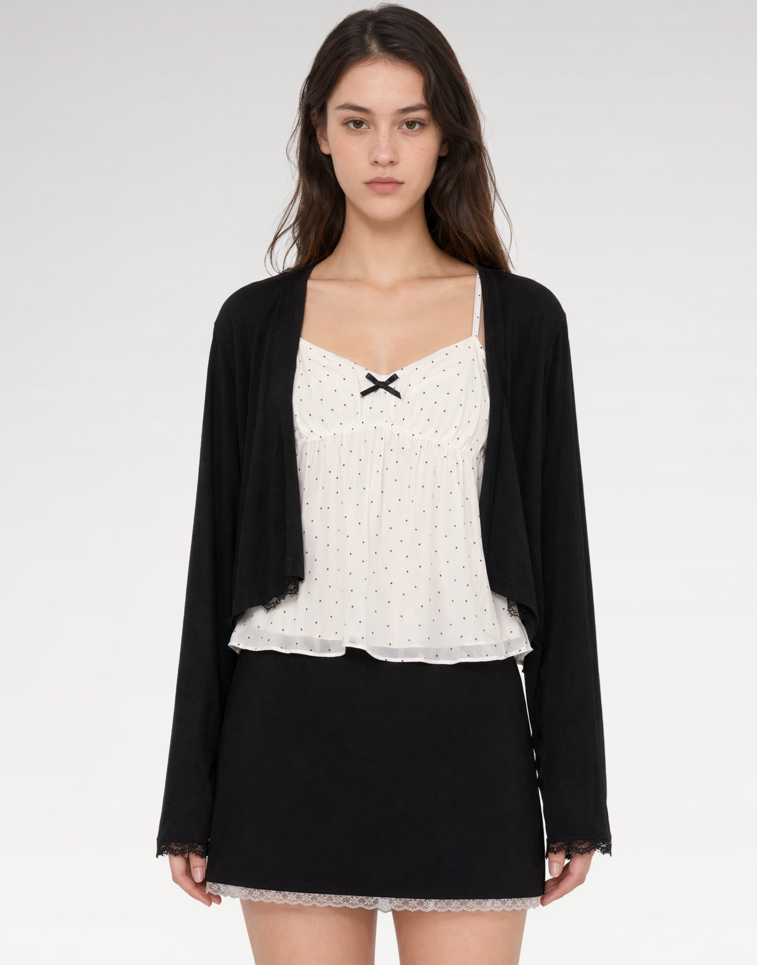 Lace Trim Cardigan