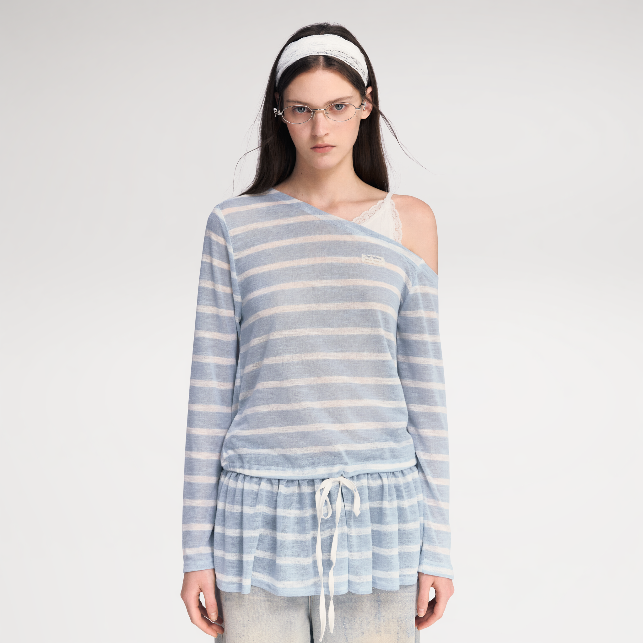 Lace Asymmetric Top