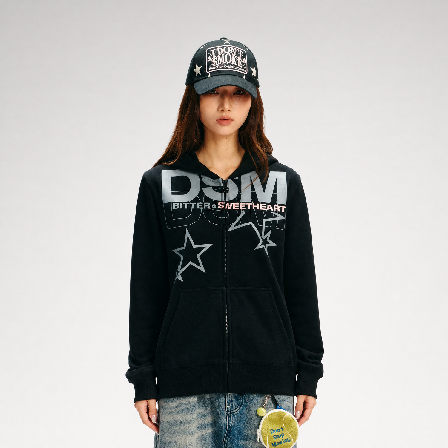 Loopback Fitted Zip-Up Hoodie