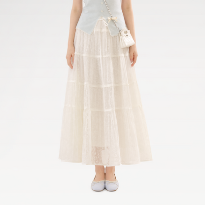 Lace Tiered Skirt