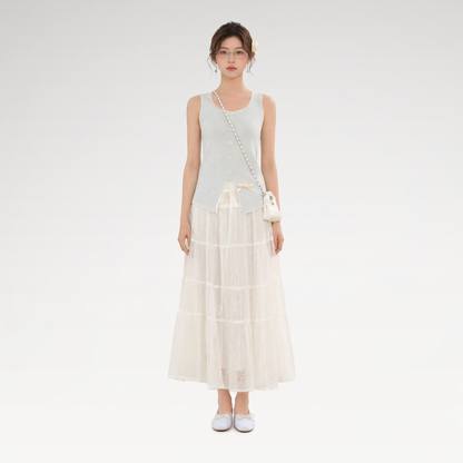 Lace Tiered Skirt