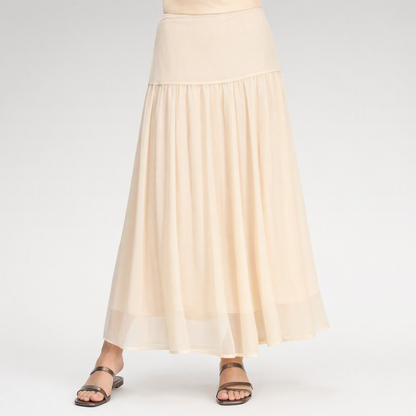 Pleated A-Line Skirt