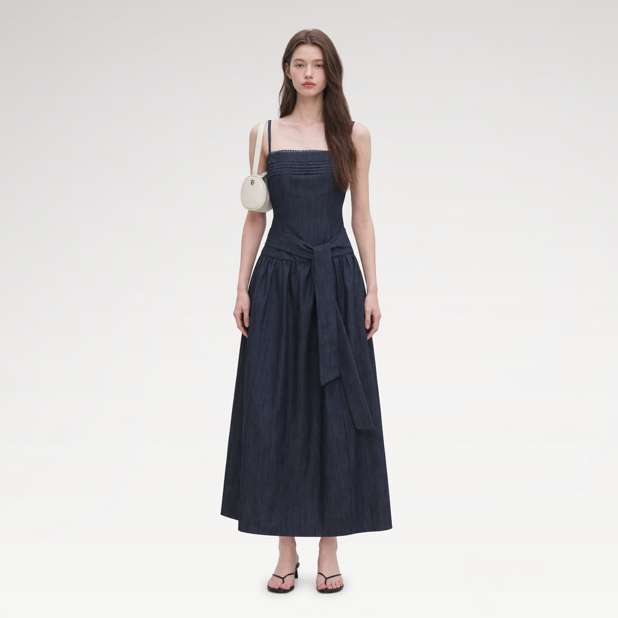 Tie Waist A-Line Dress