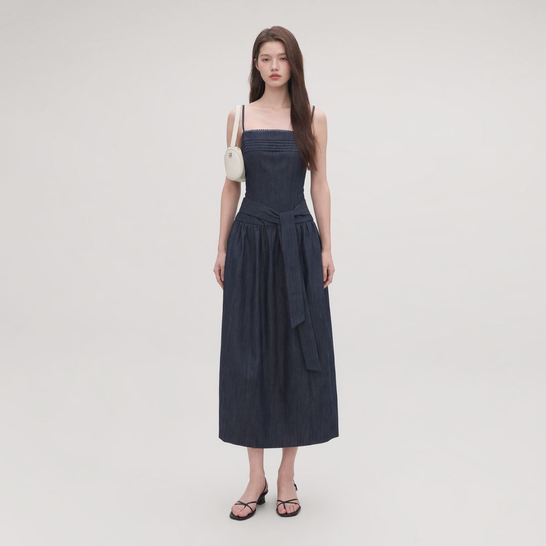 Tie Waist A-Line Dress