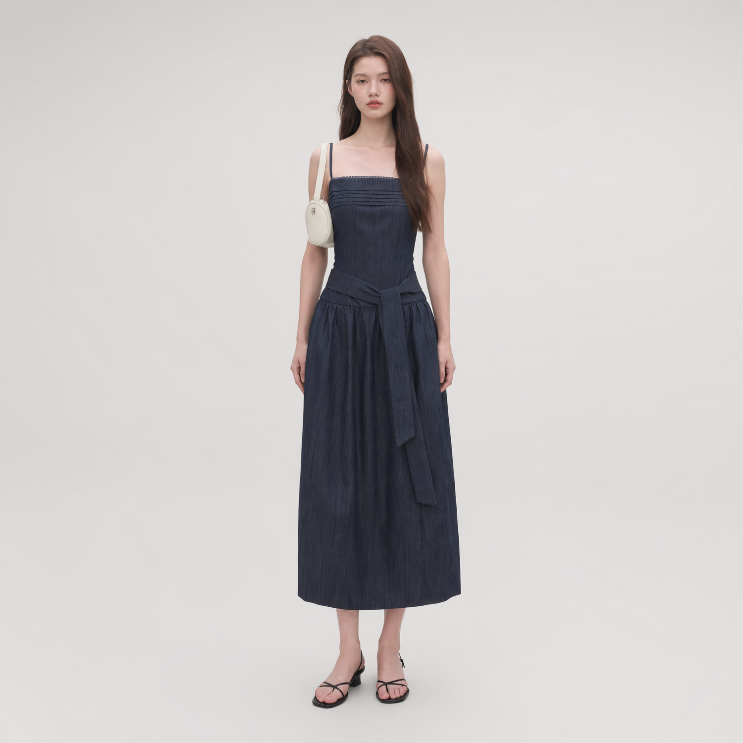 Tie Waist A-Line Dress