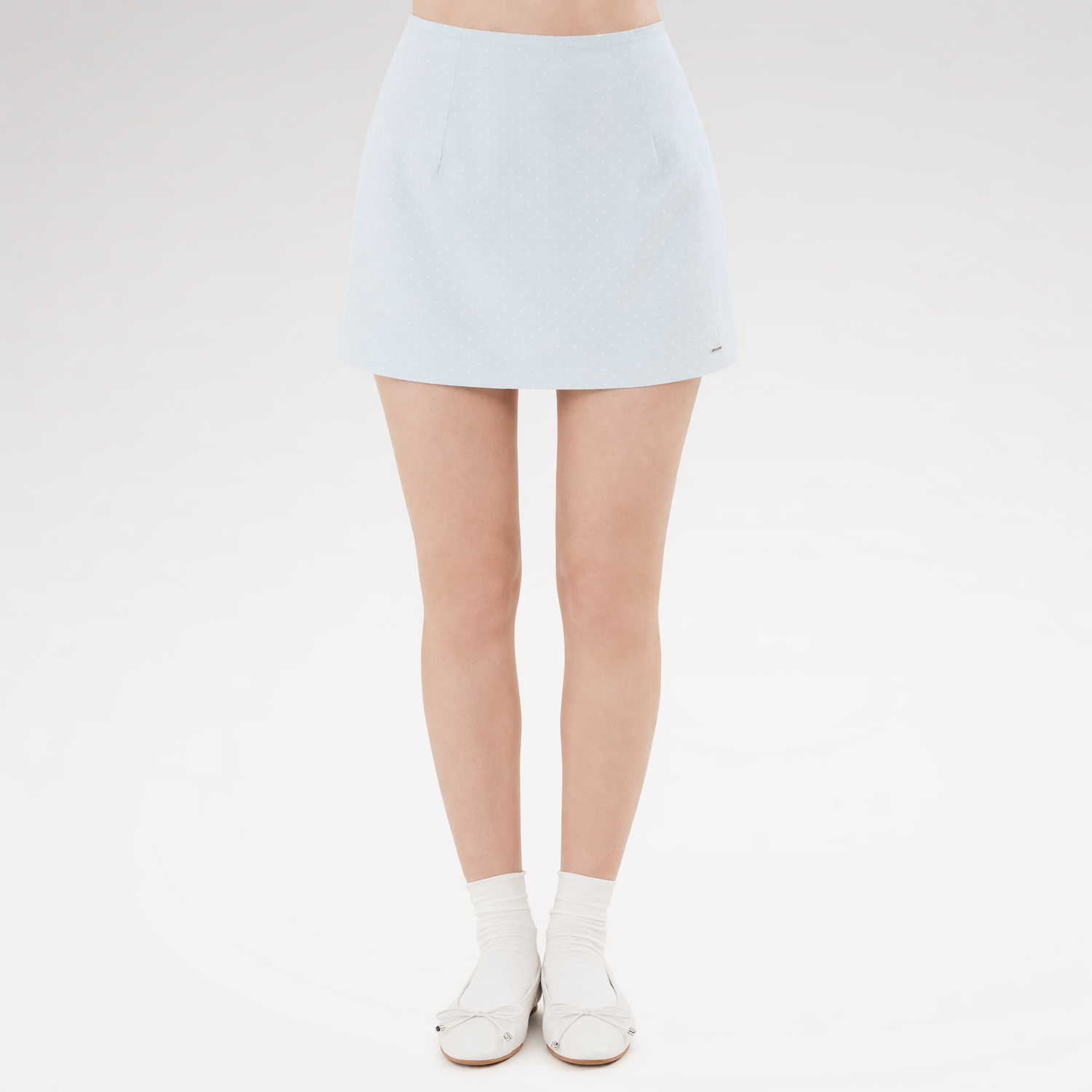 Polka Dot A-Line Mini Skirt