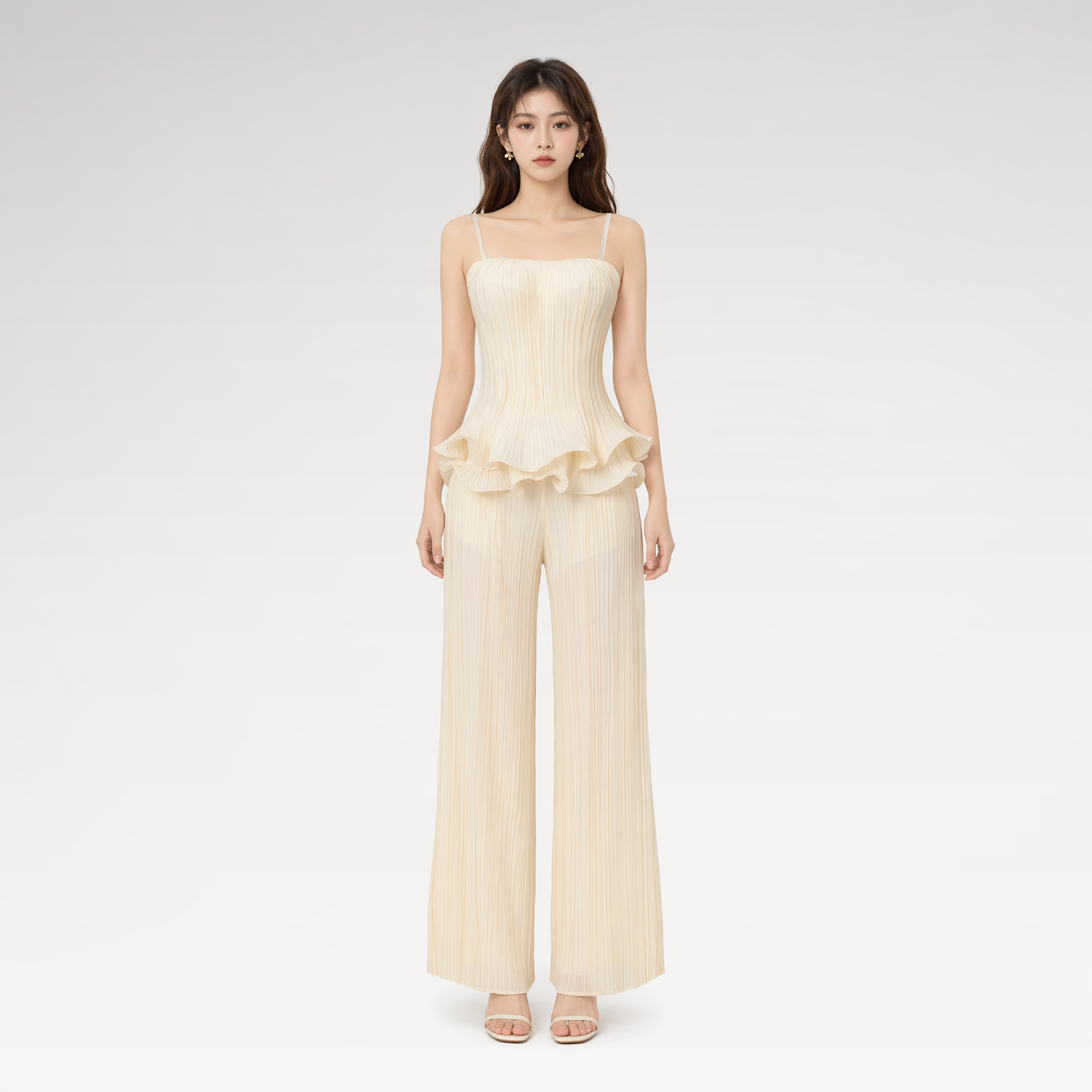 Cloud Pleated Corset Top