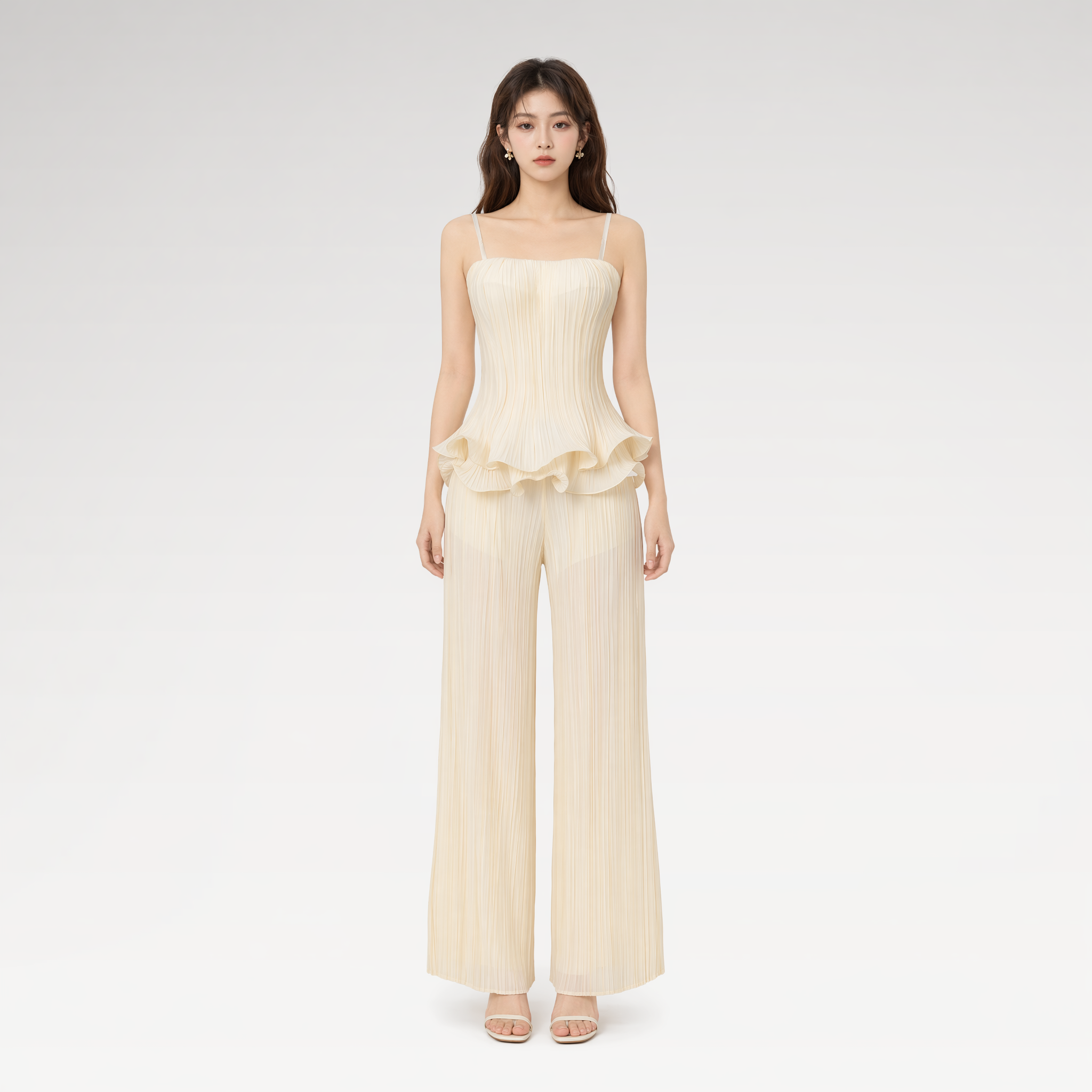 Cloud Pleated Corset Top