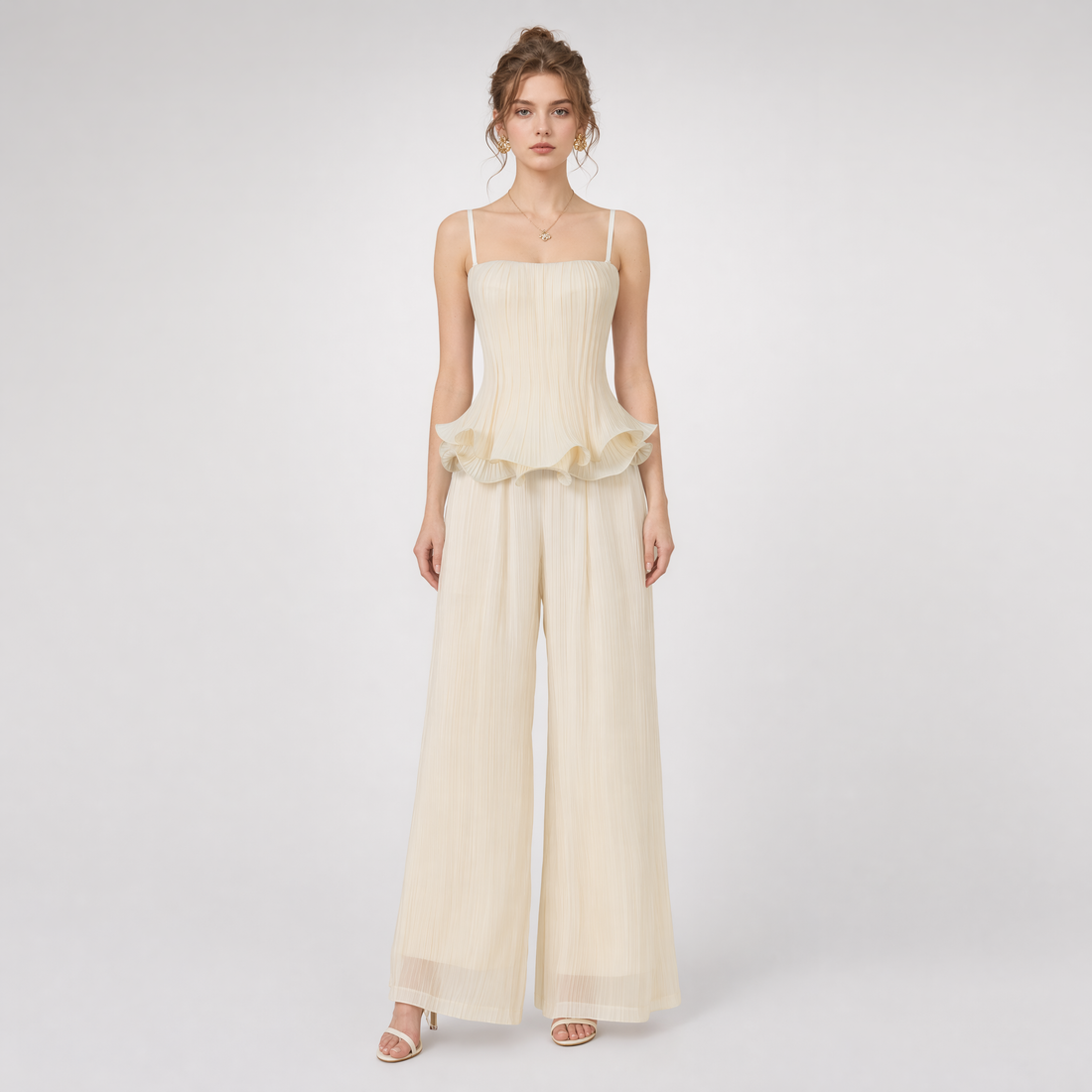 Cloud Pleated Corset Top