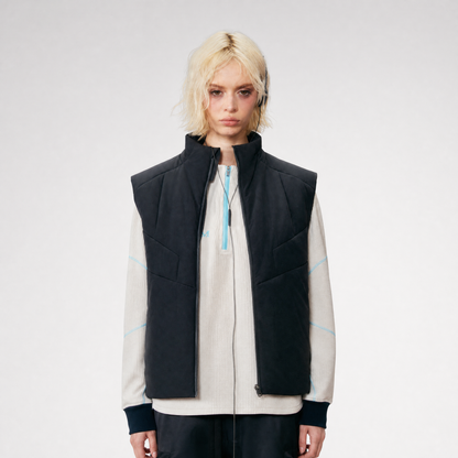Panelled Technical Padded Vest