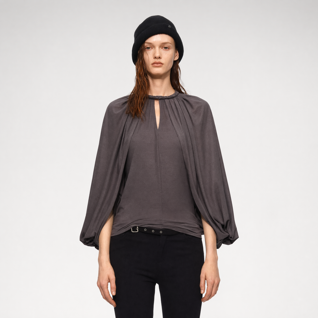 Cotton Cape Sleeve Top