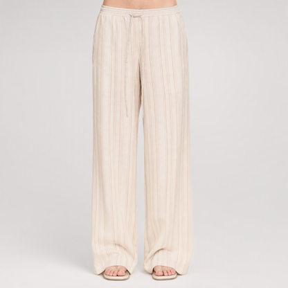 Striped Jacquard Low-Rise Trousers