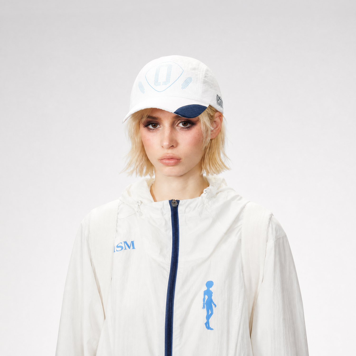 Screen-Printed Contrast Brim Cap