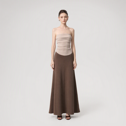 Color-Block Knit Midi Dress