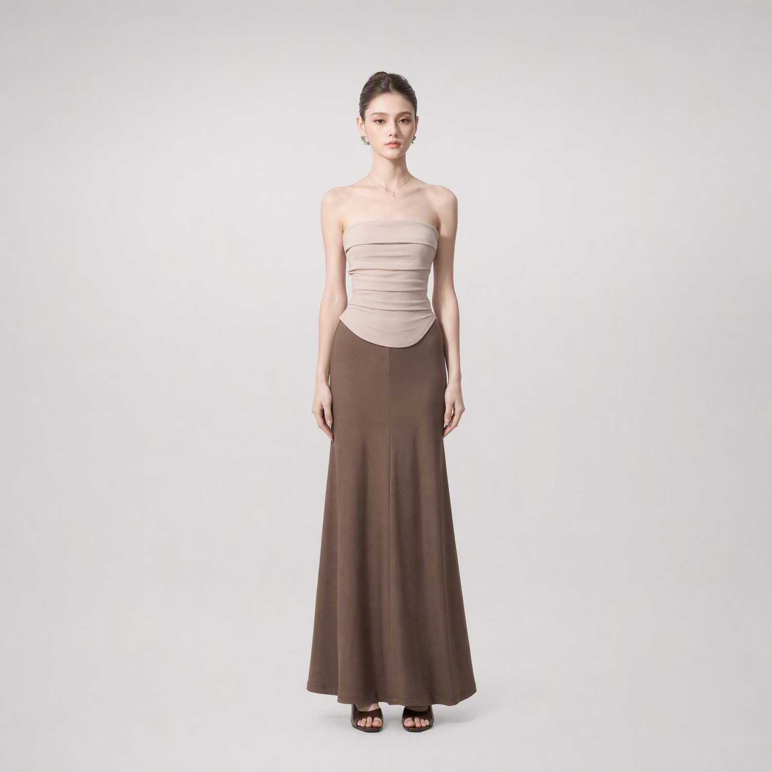Color-Block Knit Midi Dress