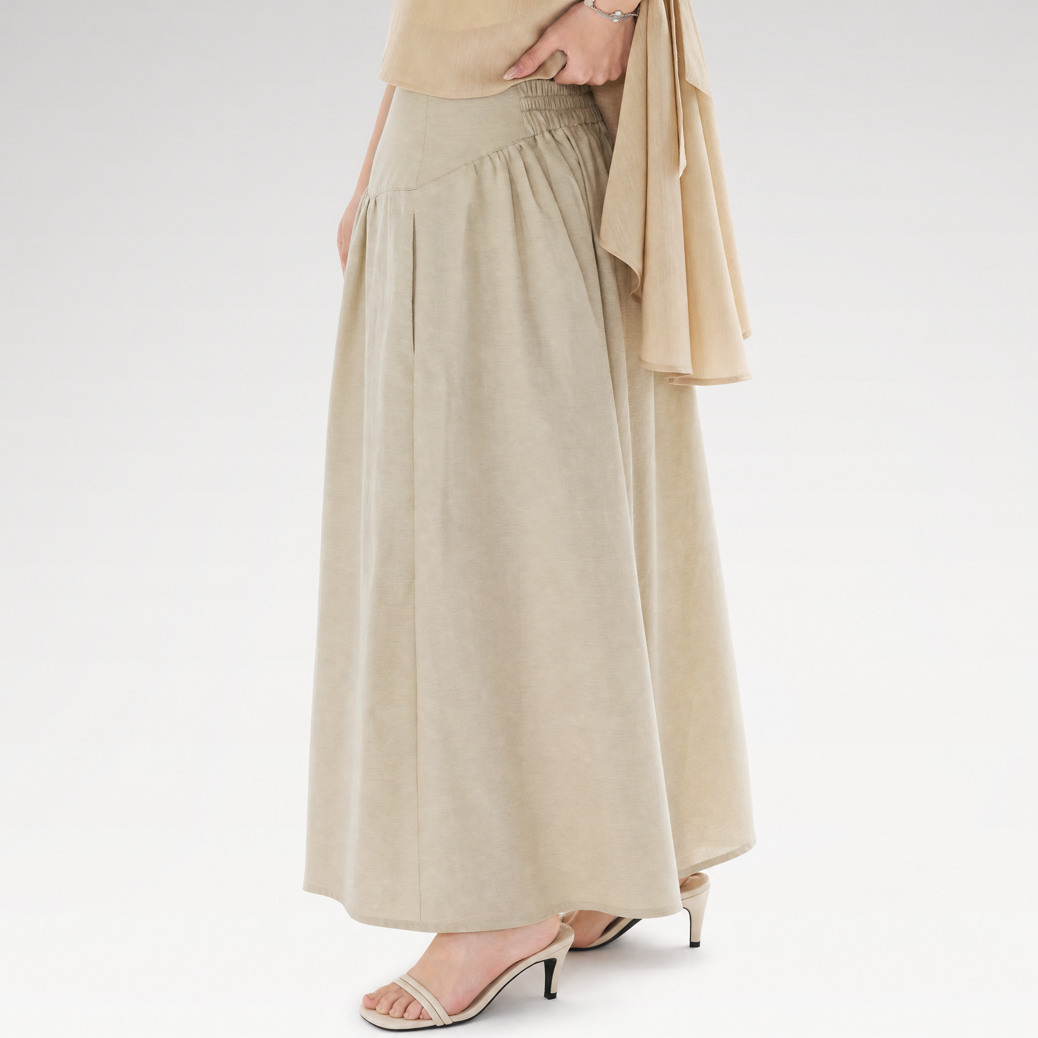 Linen Wide-Leg Pants