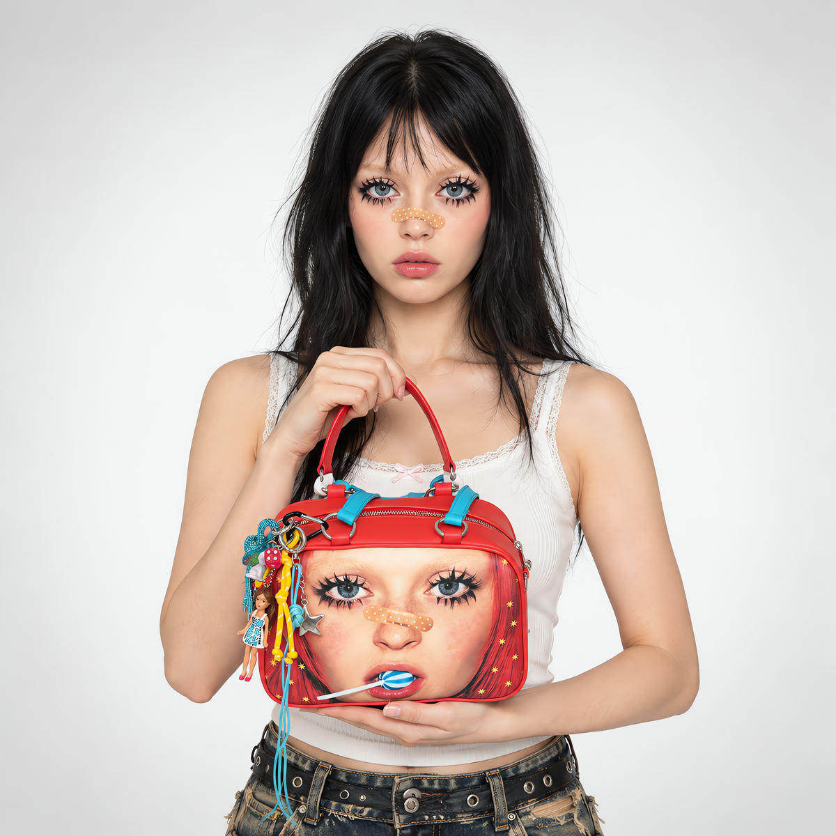 Star Artwork Compact Crossbody Bag