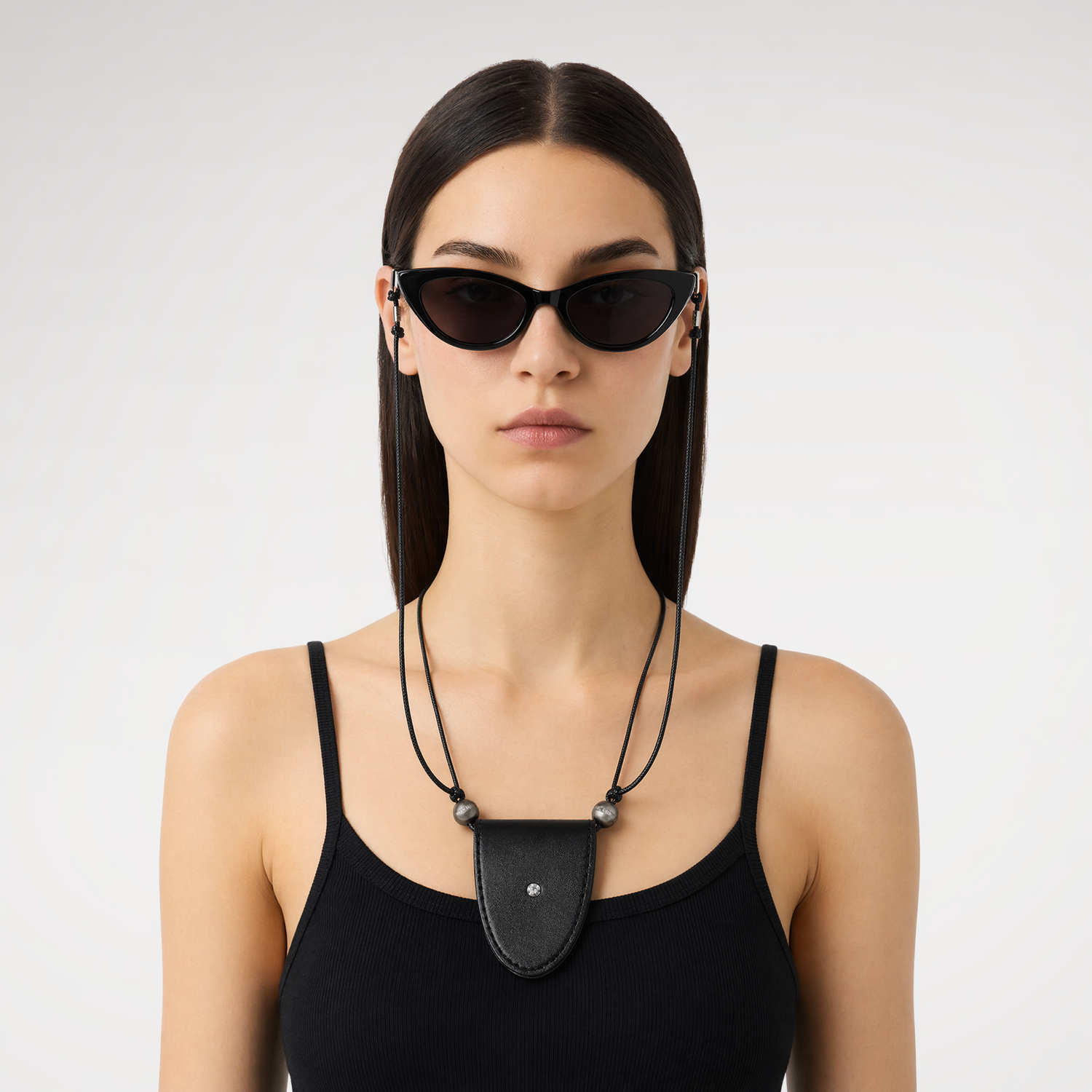 Studded PU Glasses Chain