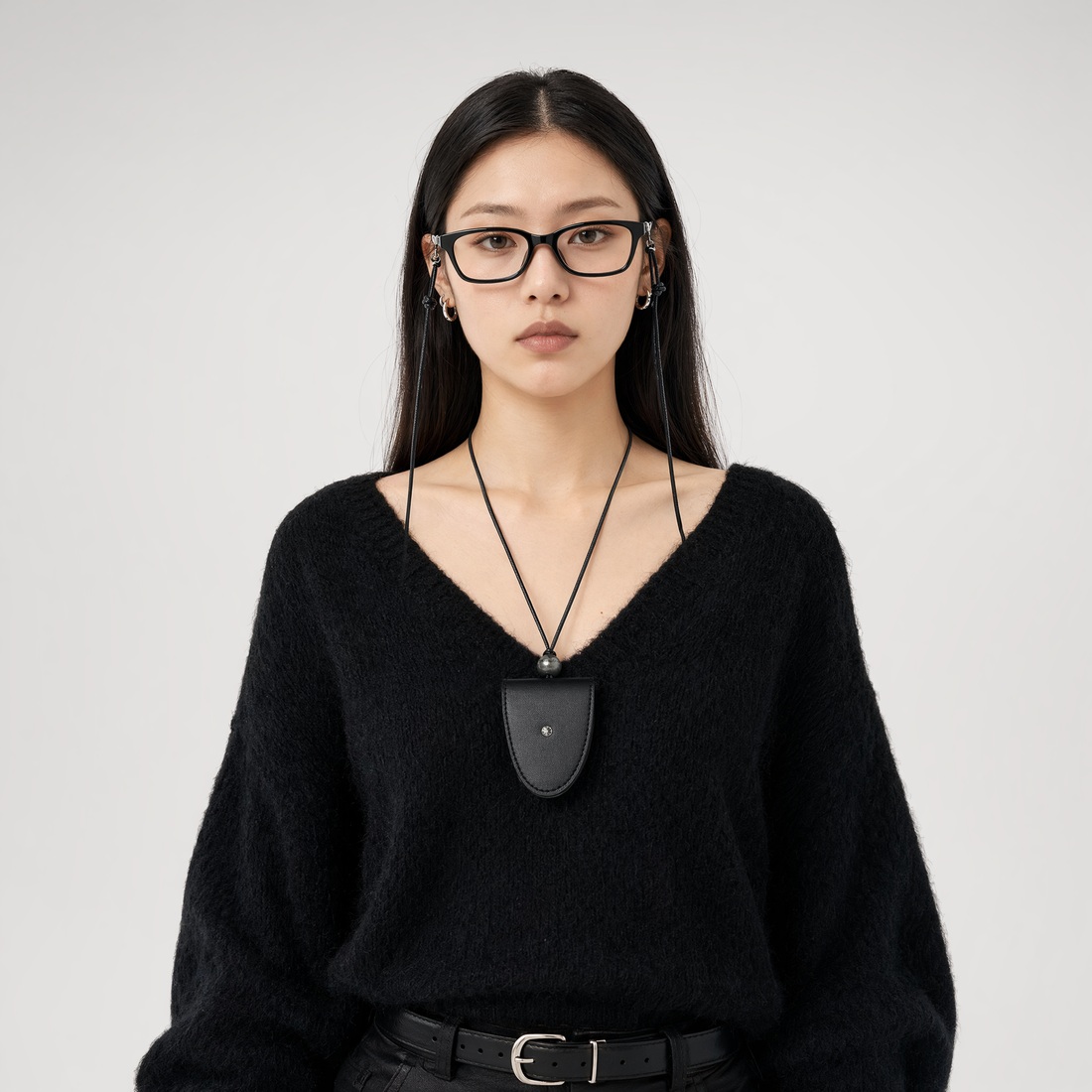 Studded PU Glasses Chain
