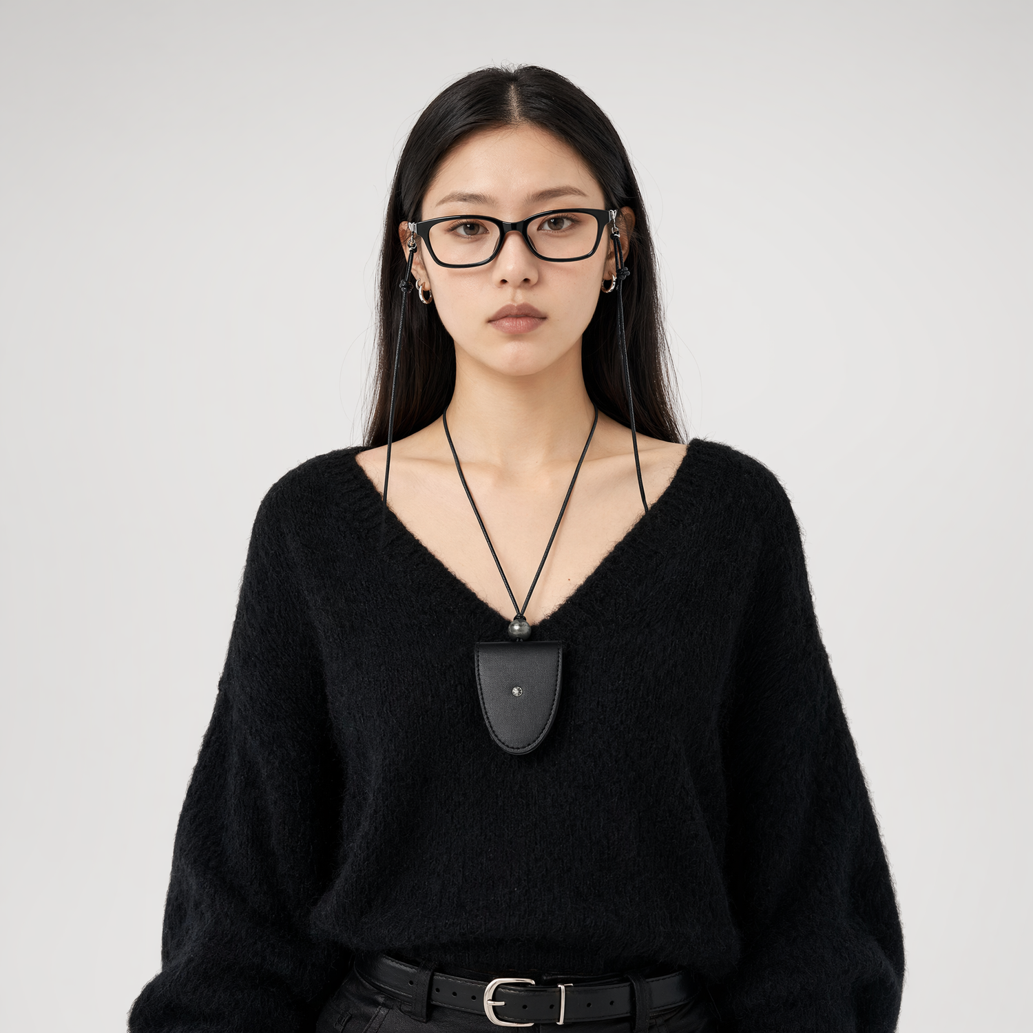 Studded PU Glasses Chain