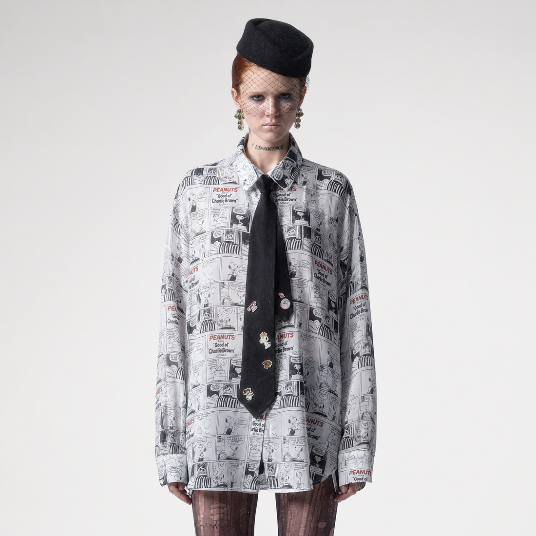 Newspaper Print Shirt