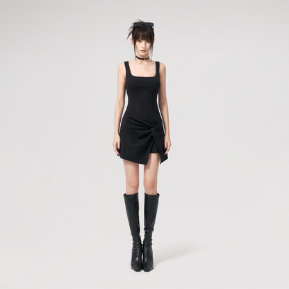 Knotted Knit Midi Dress