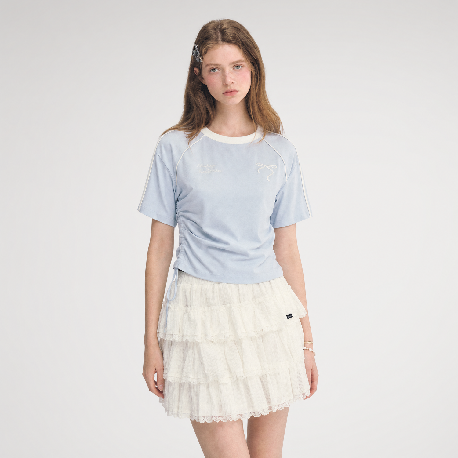 Embroidered Crop T-shirt