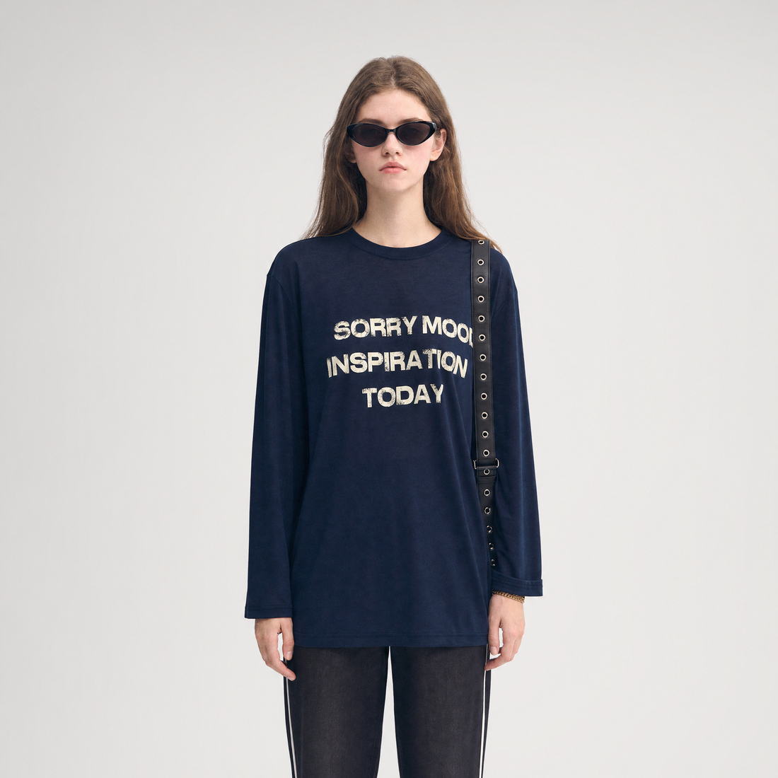 Lyocell Print Long Sleeve Top
