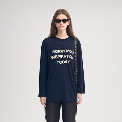 Lyocell Print Long Sleeve Top