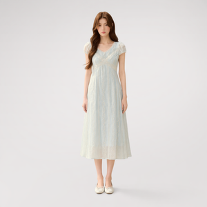 Embroidered Waist Dress