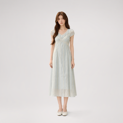 Embroidered Waist Dress