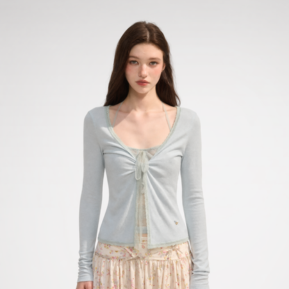 Skin-Feel Lace Cardigan