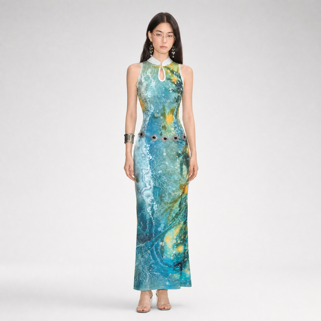 Reversible Fishtail Qipao Dress