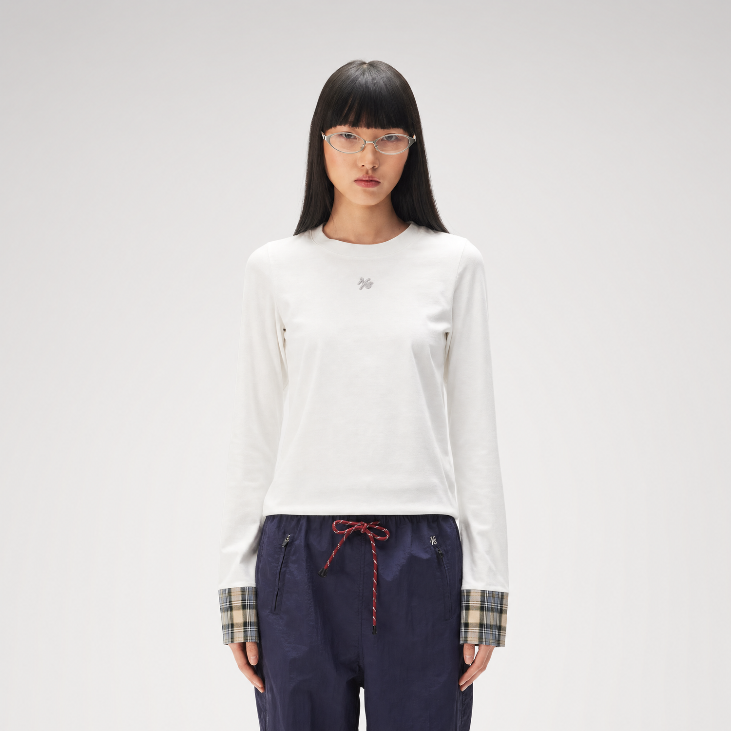 Embroidered Patch Long Sleeve Tee