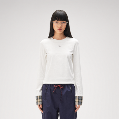 Embroidered Patch Long Sleeve Tee