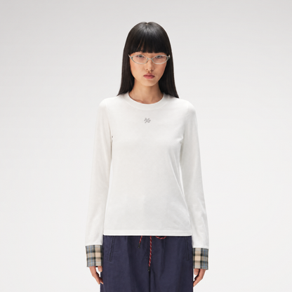 Embroidered Patch Long Sleeve Tee