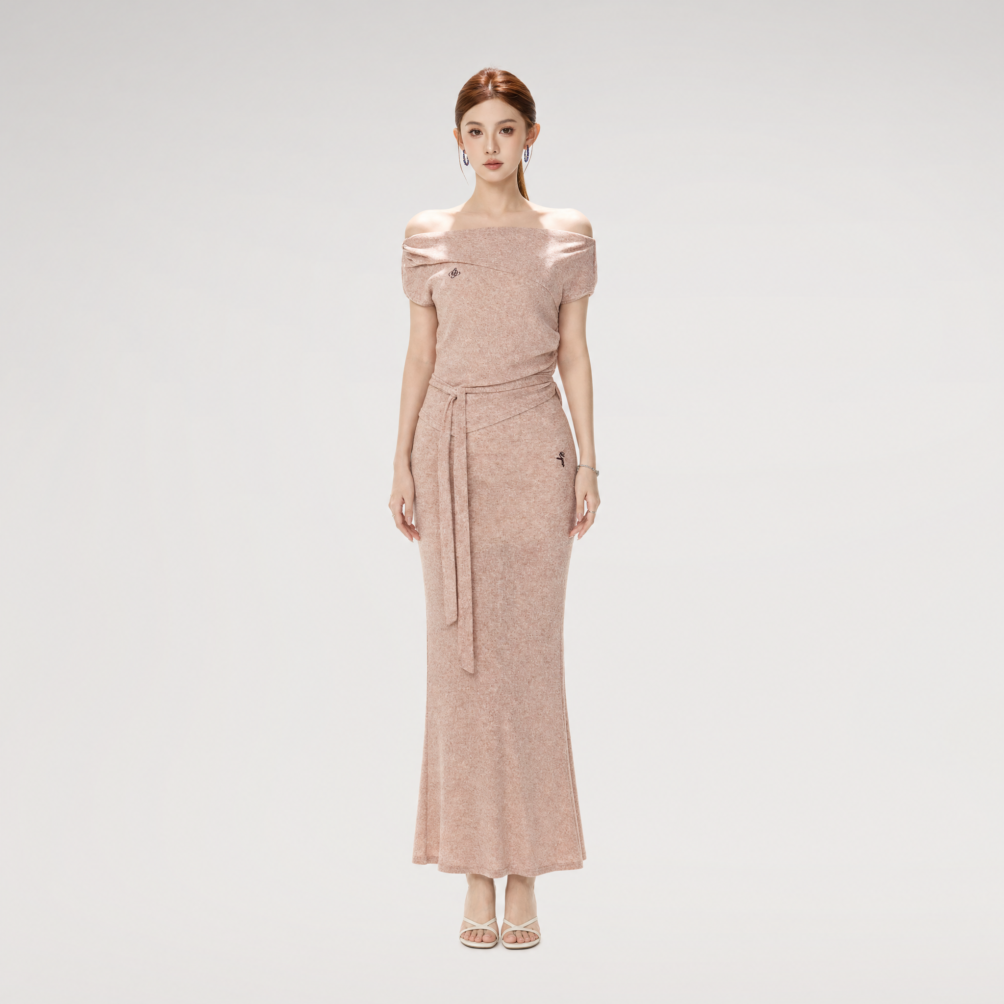 Textured Knit Midi Set