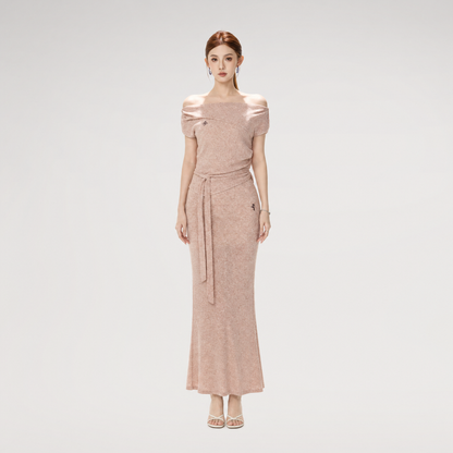 Textured Knit Midi Set