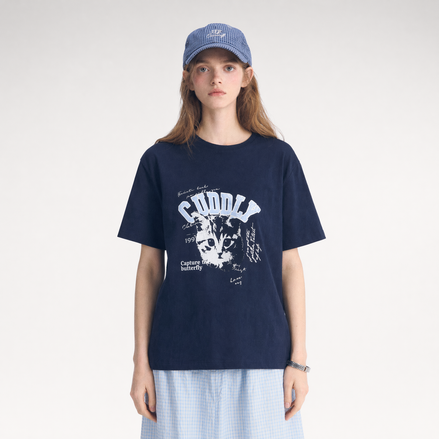Cat Print Relaxed T-Shirt