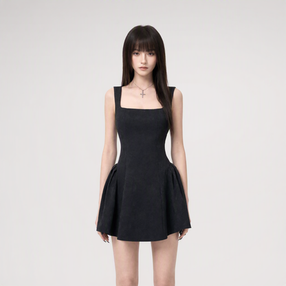 Jacquard Puff Mini Dress