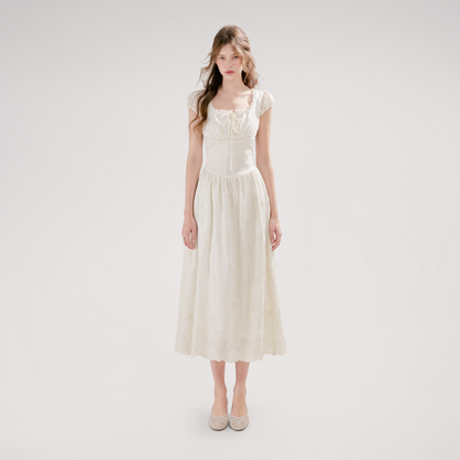 Lace Embroidered Midi Dress