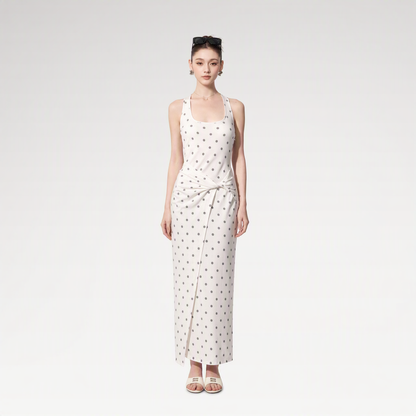 Polka Dot Twist-Knot Dress