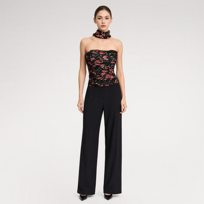 Ruched Strapless Bustier Top
