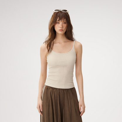 Lace Ribbed Cami