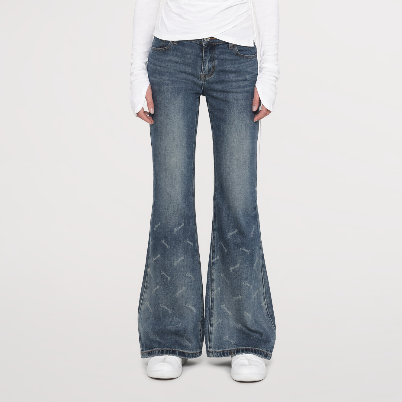 Vintage Logo Flare Jeans