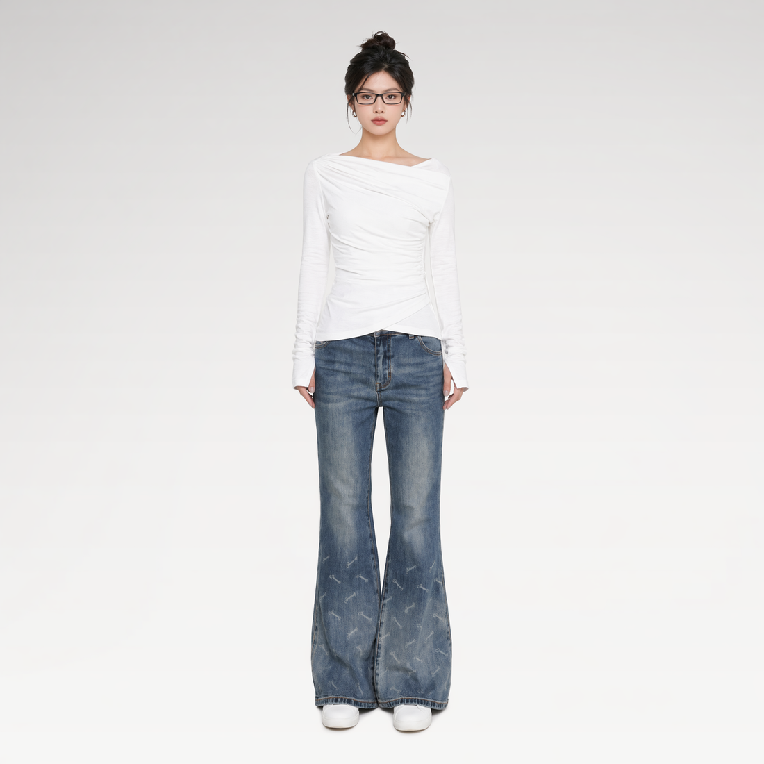 Vintage Logo Flare Jeans