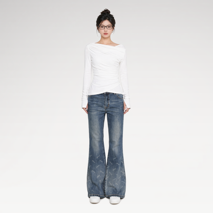 Vintage Logo Flare Jeans