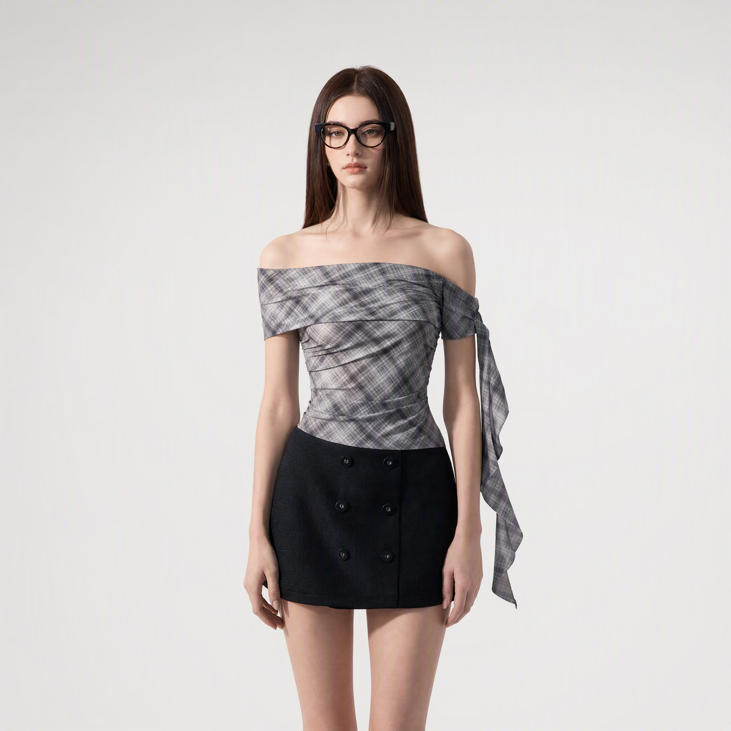 Grid Asymmetrical Cami